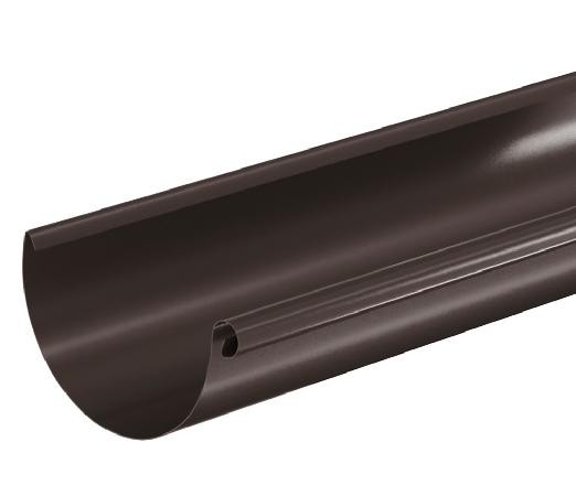 Водосток Aquasistem, система 150/100 - Водосточный желоб 3.00м RR 32 Тёмно Коричневый купить в Щиграх
