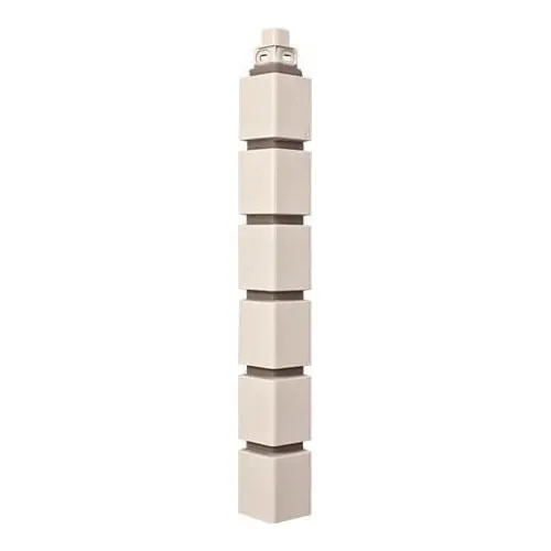 Фасадная панель Наружный угол кирпич клинкерный (белый), 0,45 х 0,16м купить в Щиграх