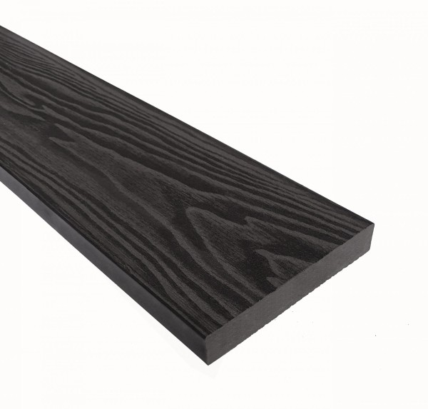 Террасная доска из ДПК Terrapol Смарт 3D Полнотелая без паза Черное дерево купить в Щиграх