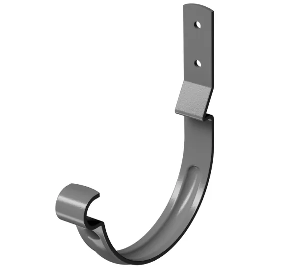 Карнизный крюк короткий (гнутый) D125 Döcke STAL PREMIUM Графит, (RAL 7024) купить в Щиграх