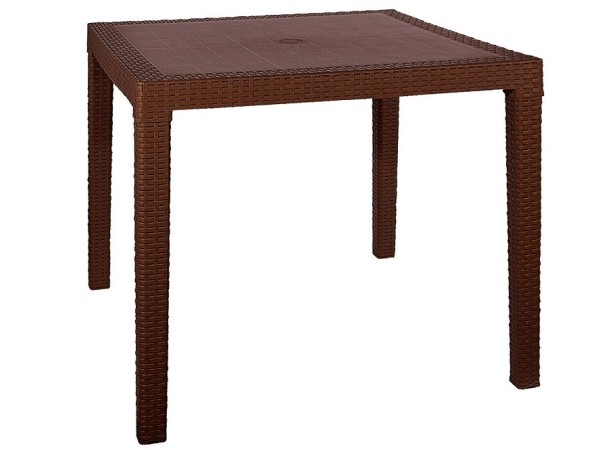 Стол квадратный FIJI Quatro Table Коричневый купить в Щиграх