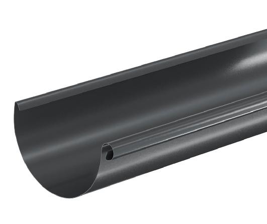 Водосток Aquasistem, система 125x90 - Водосточный желоб 3.00м RAL 7024 Тёмно-серый купить в Щиграх