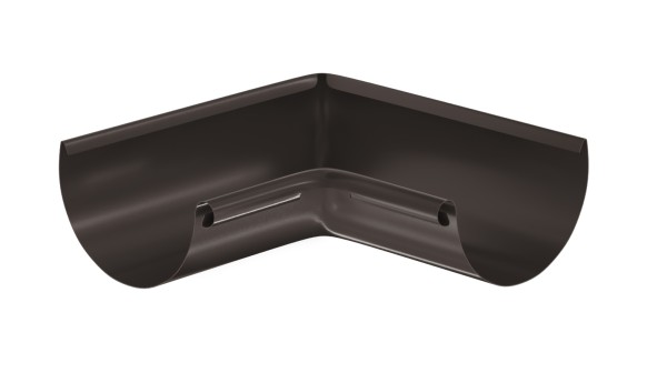 Водосток Aquasistem, система 125x90 - Угол желоба, внутренний 90° RR 32 Тёмно-Коричневый купить в Щиграх