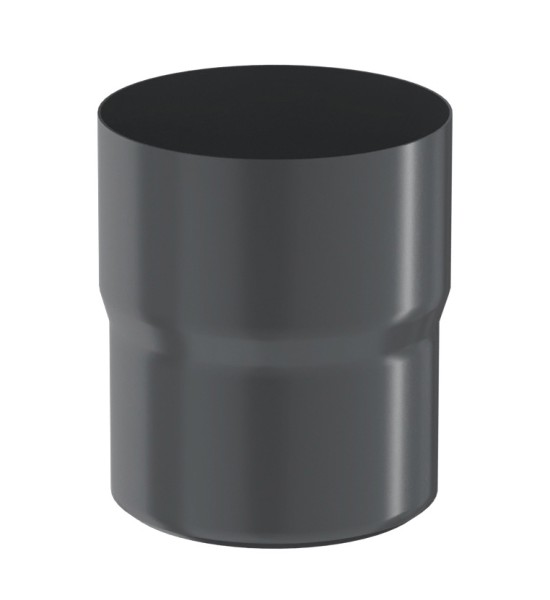 Водосток Aquasistem, система 125x90 - Соединитель трубы RAL 7024 Тёмно-серый купить в Щиграх