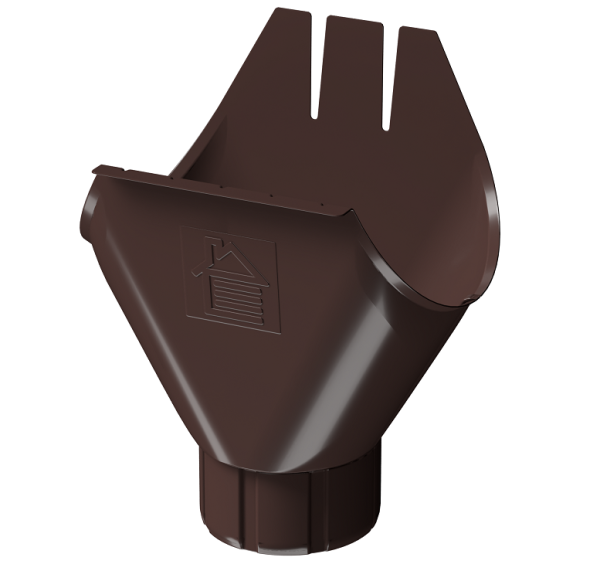 Воронка желоба D125 Döcke STAL PREMIUM Шоколад, (RAL 8019) купить в Щиграх