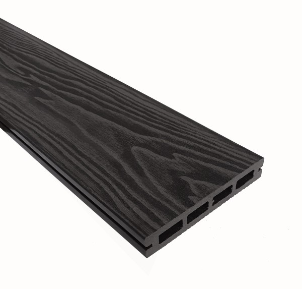 Террасная доска из ДПК Terrapol Смарт 3D Пустотелая с пазом Черное дерево купить в Щиграх