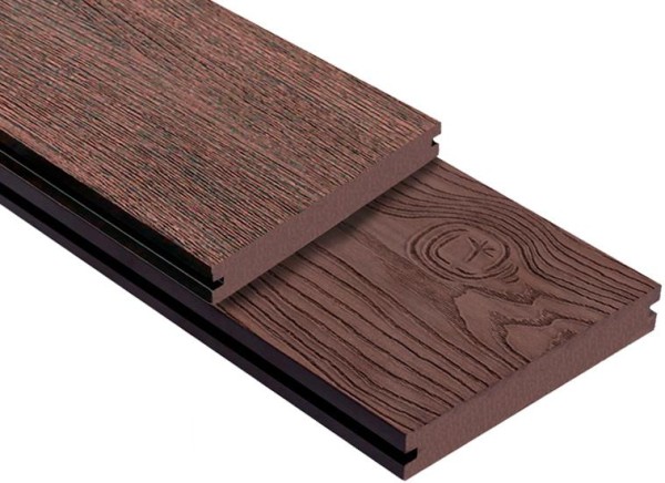 Террасная доска ДПК Outdoor 3D полнотелая STORM/OCEAN BROWN коричневая микс купить в Щиграх