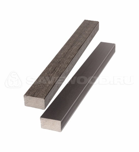 Брус лавочный ДПК полнотелый Savewood тёмно-коричневый купить в Щиграх