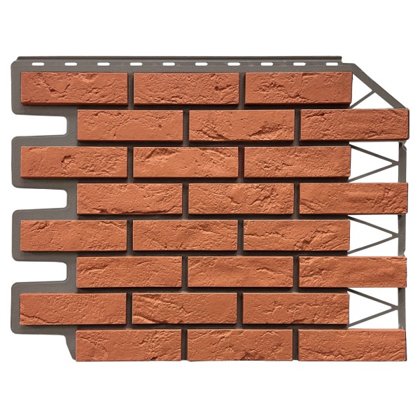 Фасадная панель FineBer, Кирпич Баварский, Терракотовый купить в Щиграх
