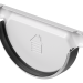 Заглушка желоба D125 Döcke STAL PREMIUM Пломбир, (RAL 9010) купить в Щиграх