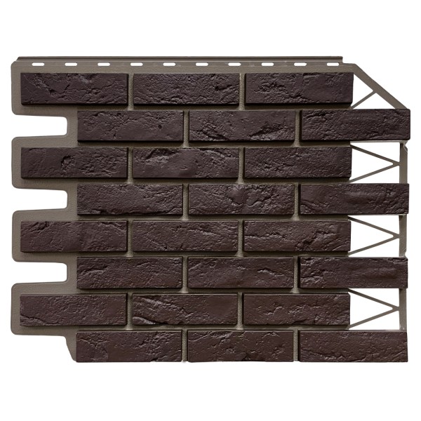 Фасадная панель FineBer, Кирпич Баварский, Темно коричневый купить в Щиграх