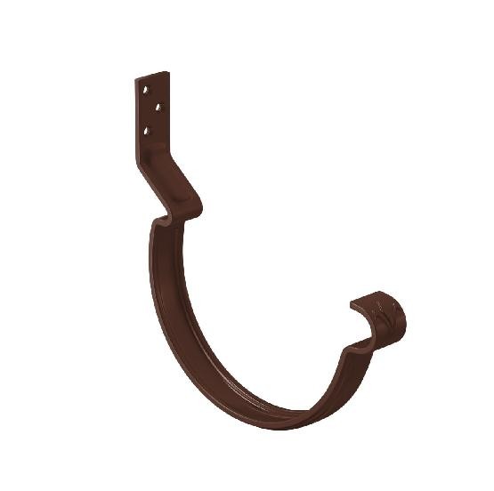 Водосток Aquasistem, система 125x90 - Крюк крепления желоба короткий RAL 8017 Коричневый купить в Щиграх