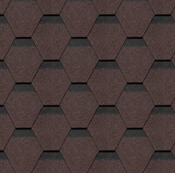 Гибкая черепица Docke, коллекция Шеффилд – Корица купить в Щиграх