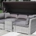 Диван-Трансформер AFINA плетеный из иск. ротанга AFM-320G Grey купить в Щиграх