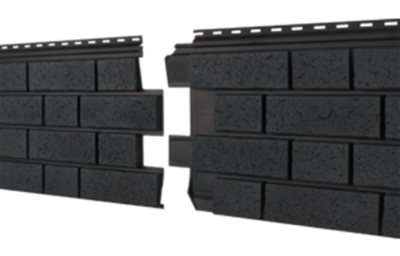 Фасадная панель Ю-пласт Стоун Хаус S-Lock Клинкер Нордик Графитовый