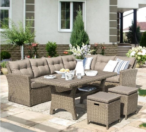 Комплект мебели AFINA плетеной из иск. ротанга AFM-307B Beige купить в Щиграх