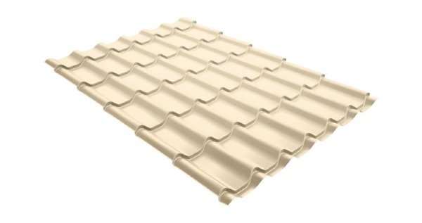 Металлочерепица классик 0,5 Satin RAL 1015 светлая слоновая кость купить в Щиграх
