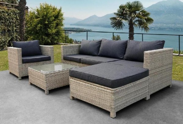 Комплект мебели AFINA плетеной из иск. ротанга YR821G Grey/Grey купить в Щиграх