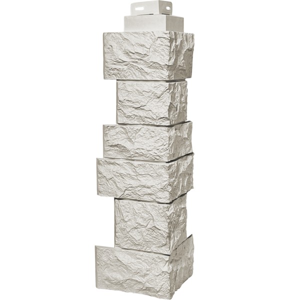 Угол наружный FineBer “Дикий камень” Жемчуг купить в Щиграх