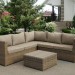 Комплект мебели AFINA плетеной из иск. ротанга YR825B Beige купить в Щиграх