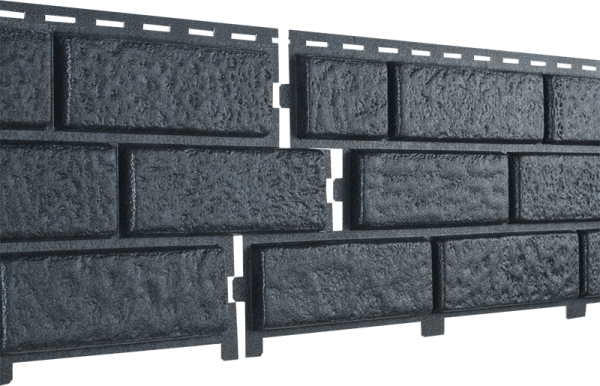 Фасадная панель Ю-Пласт Стоун Хаус Кирпич Графитовый купить в Щиграх