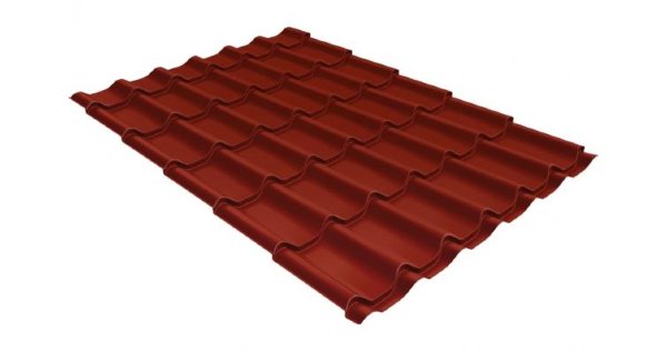 Металлочерепица классик 0,5 Satin RAL 3009 оксидно-красный купить в Щиграх