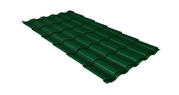 Металлочерепица кредо GL 0,5 Velur20 RAL 6005 зеленый мох купить в Щиграх