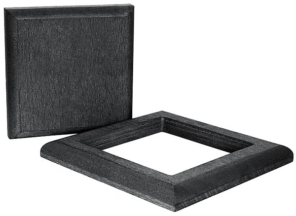 Комплект крышка и юбка ДПК для столба Polivan SINGARAJA черный купить в Щиграх