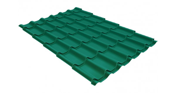 Металлочерепица классик 0,5 Satin RAL 5021 купить в Щиграх