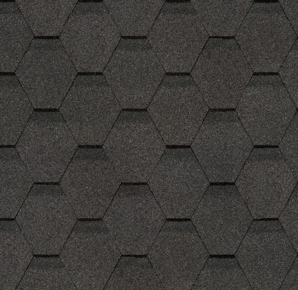 Гибкая черепица Docke, коллекция Шестигранник Серый купить в Щиграх
