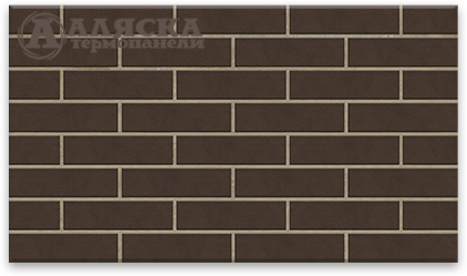 Фасадные Термопанели Аляска Amsterdam brown купить в Щиграх