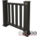 Ограждение из ДПК Outdoor Классик 3D STORM чёрный купить в Щиграх