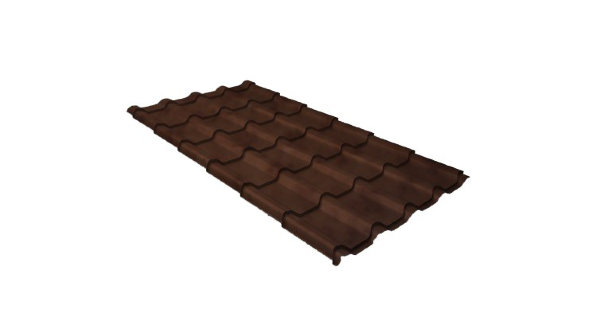 Металлочерепица камея GL 0,5 Safari Twincolor Brown купить в Щиграх