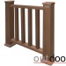 Ограждение из ДПК Outdoor Классик 3D STORM коричневый микс купить в Щиграх