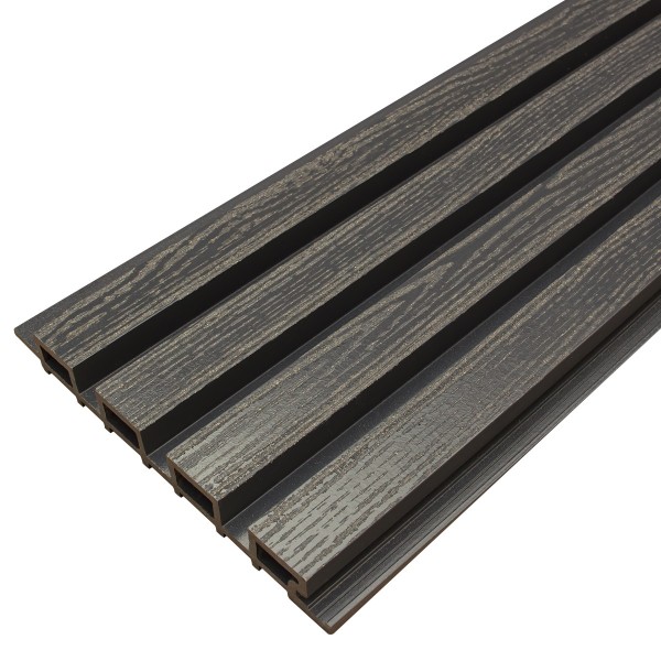 Фасадная доска из ДПК Faynag Wood Рейка Мокрый Асфальт купить в Щиграх