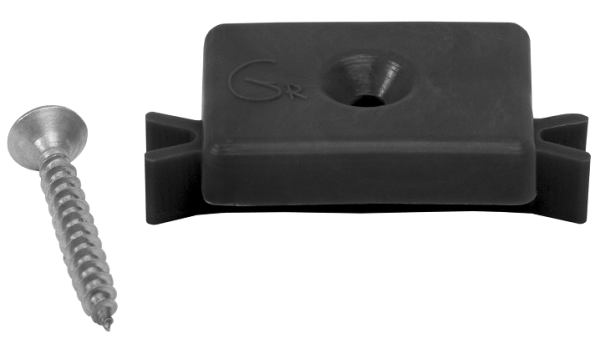 Пластиковая клипса с саморезом, Grinder шовный монтаж 5 mm чёрный купить в Щиграх