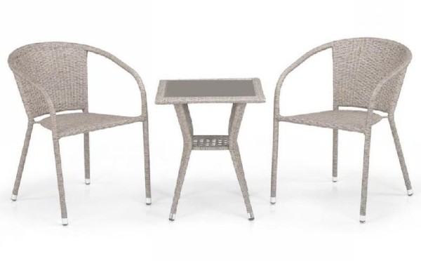 Комплект плетеной мебели AFINA из иск. ротанга T25C/Y137C-W85 Latte 2Pcs купить в Щиграх