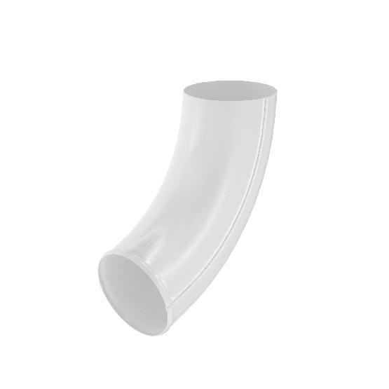 Водосток Aquasistem, система 125x90 - Отвод трубы RAL 9003 Белый купить в Щиграх
