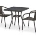 Комплект плетеной мебели AFINA из иск. ротанга T282BNT/Y137C-W53 Brown 2Pcs купить в Щиграх