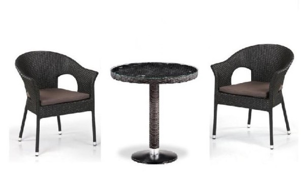 Комплект плетеной мебели AFINA из иск. ротанга T601/Y79A-W53 Brown 2Pcs купить в Щиграх