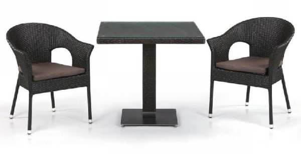 Комплект плетеной мебели AFINA из иск. ротанга T605SWT/Y79A-W53 Brown 2Pcs купить в Щиграх