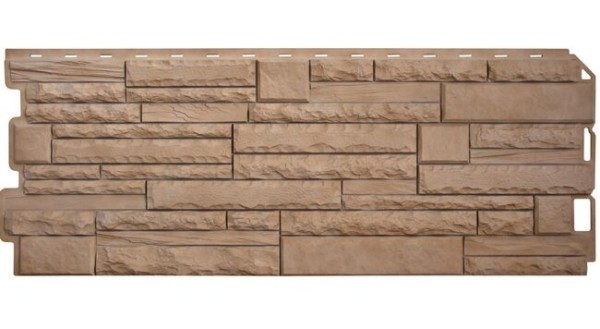 Фасадная панель Альта-Профиль Скалистый камень ЭКО Бежевый купить в Щиграх