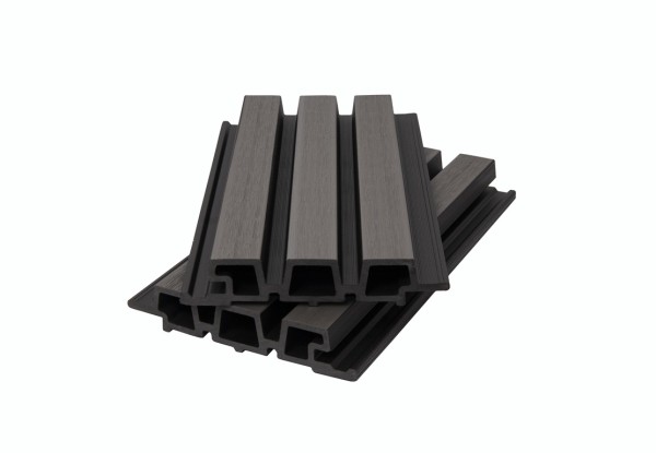Фасадная панель брусковая двухцветная co-extrusion, grey dark купить в Щиграх
