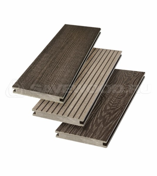 Террасная доска SW Fraxinus (R) полнотелая «SaveWood» Темно-коричневый купить в Щиграх