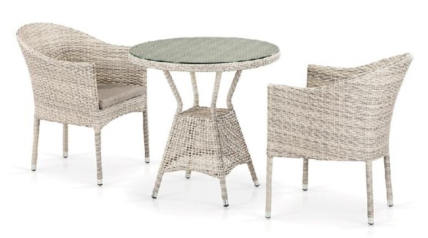 Комплект плетеной мебели AFINA из иск. ротанга T705ANT/Y350-W85 Latte 2Pcs купить в Щиграх