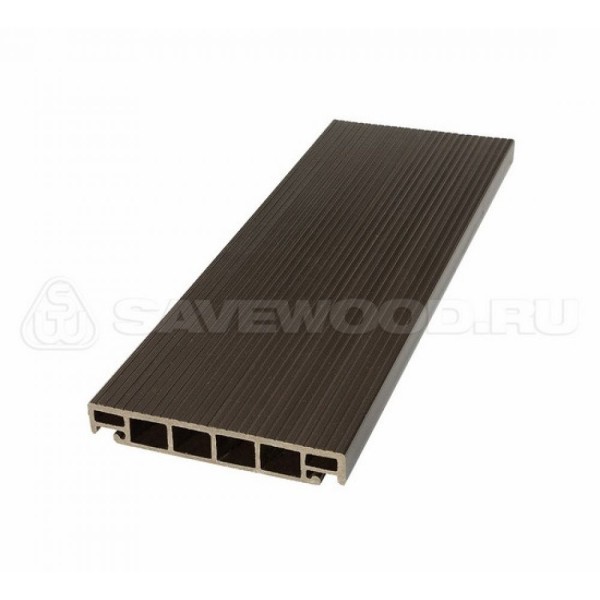 Террасная доска из ДПК SW-Salix «SaveWood» темно-коричневый купить в Щиграх