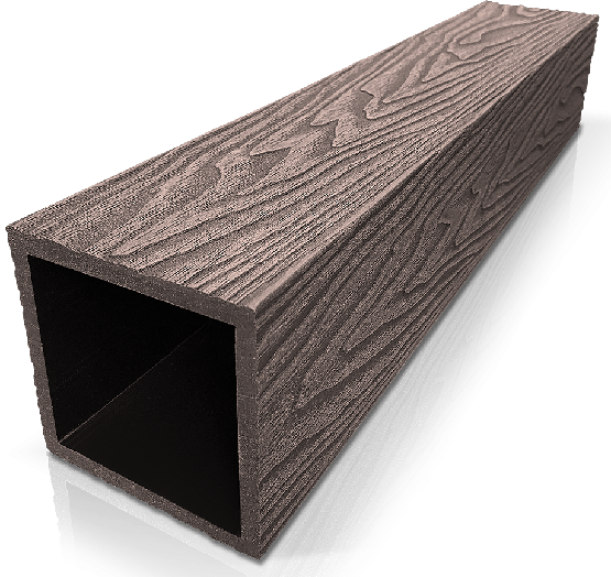 Столб ДПК 3D GardenParkett фактура дерева Венге купить в Щиграх
