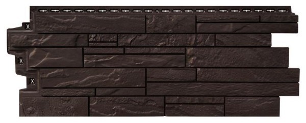 Фасадная панель Grand Line Скала Стандарт Шоколадный (коричневый) купить в Щиграх