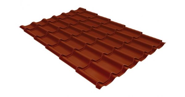 Металлочерепица классик 0,5 Satin RAL 8004 терракота купить в Щиграх