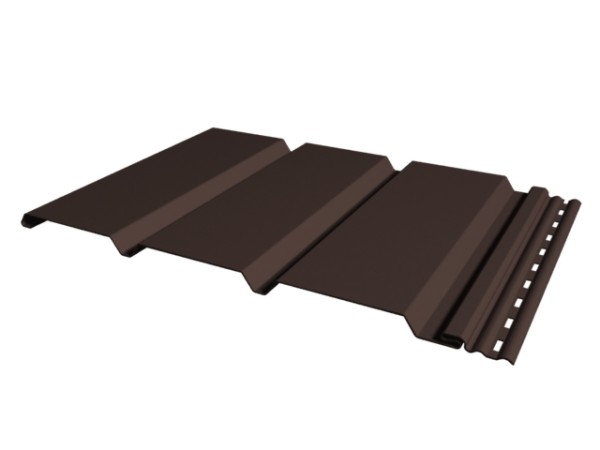 Софит к сайдингу ГЛАДКИЙ TECOS ТЁМНЫЙ-КАШТАН купить в Щиграх
